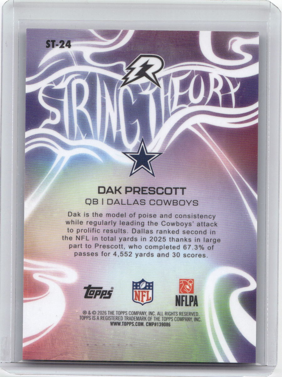 2025 Topps Resurgence String Theory Dak Prescott Case Hit