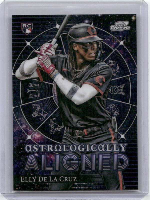 2024 Topps Chrome Cosmic Astrologically Aligned Elly De La Cruz Black /10 RC