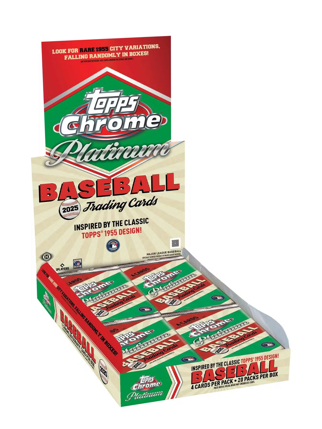 2025 Topps Chrome Platinum '55 Baseball Hobby Box (Presell)