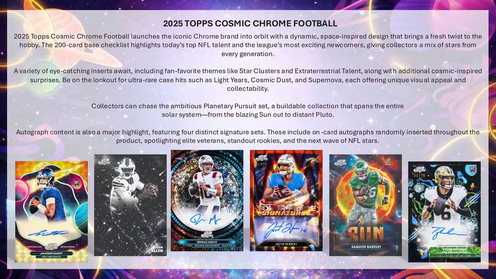 2025 Topps Cosmic Chrome Football Hobby Box (Presell)