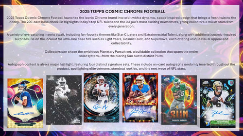 2025 Topps Cosmic Chrome Football Hobby Box (Presell)