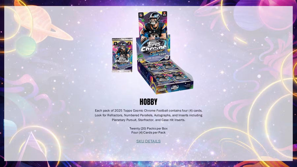 2025 Topps Cosmic Chrome Football Hobby Box (Presell)