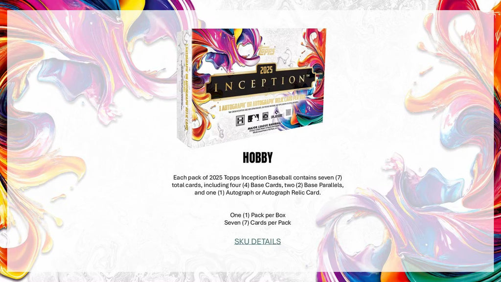 2025 Topps Inception Baseball Hobby Box (Presell)