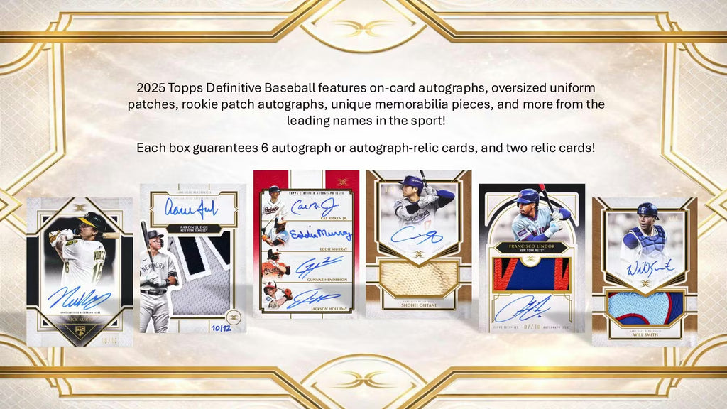 2025 Topps Definitive Collection Baseball Hobby Box