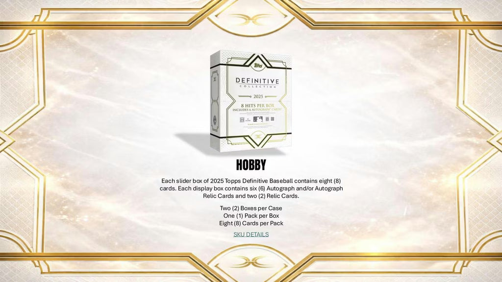2025 Topps Definitive Collection Baseball Hobby Box