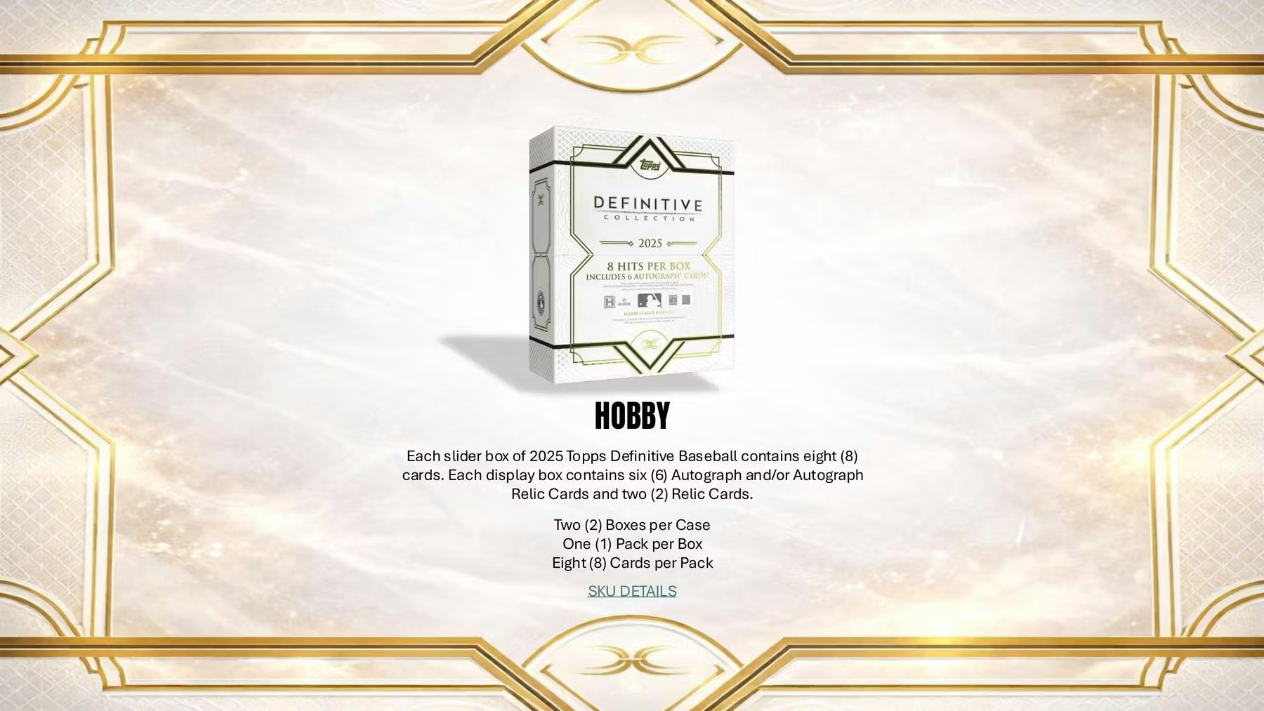 2025 Topps Definitive Collection Baseball Hobby Box