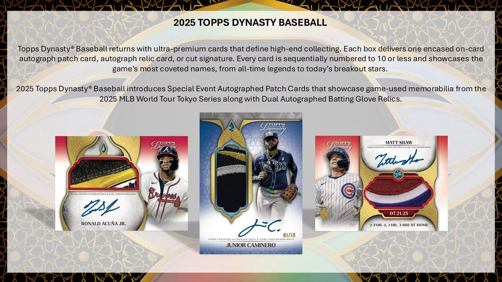 2025 Topps Dynasty Baseball Hobby 5-Box Case