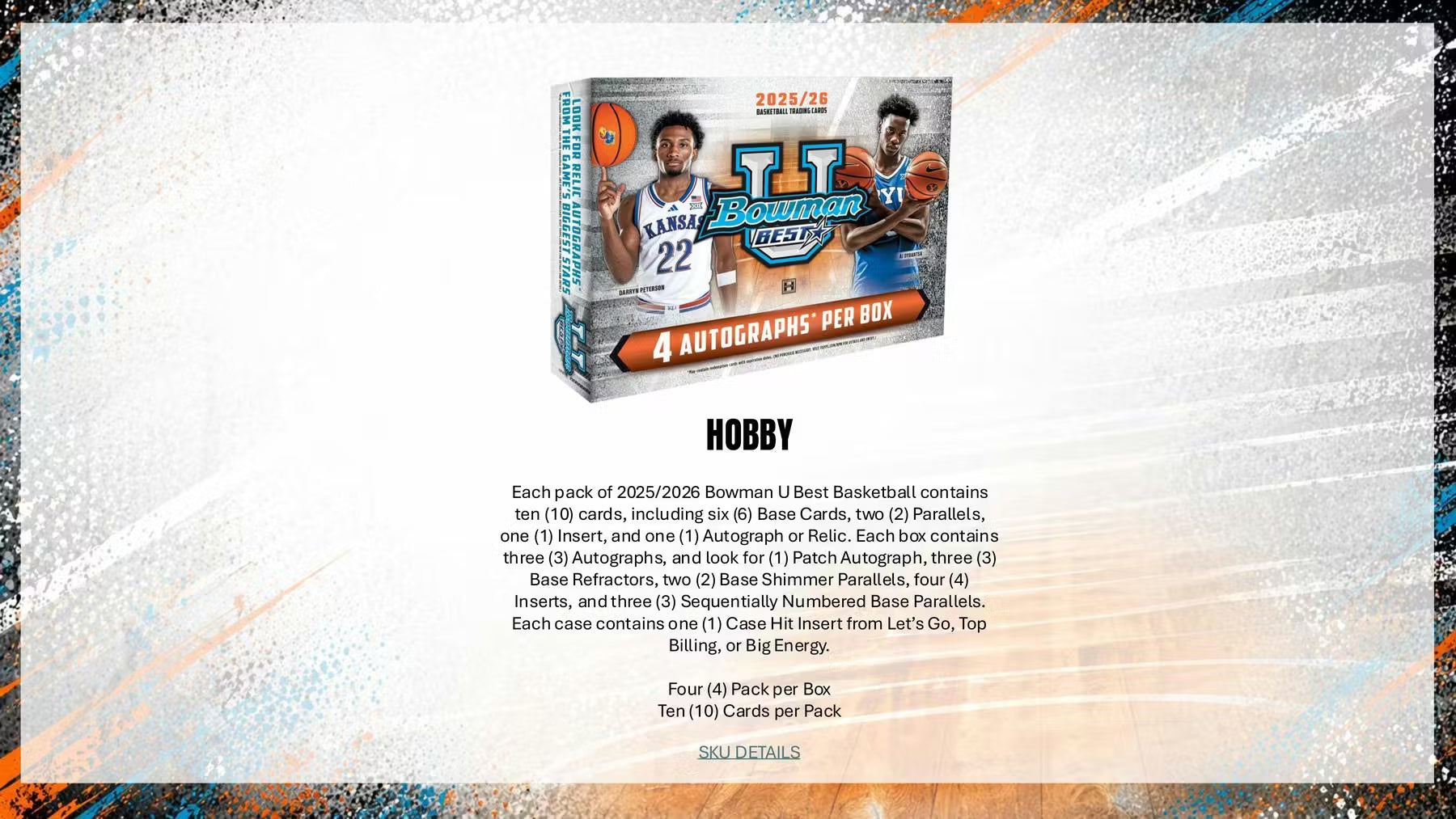 2025/26 Bowman University Best Basketball Hobby Box (Presell)