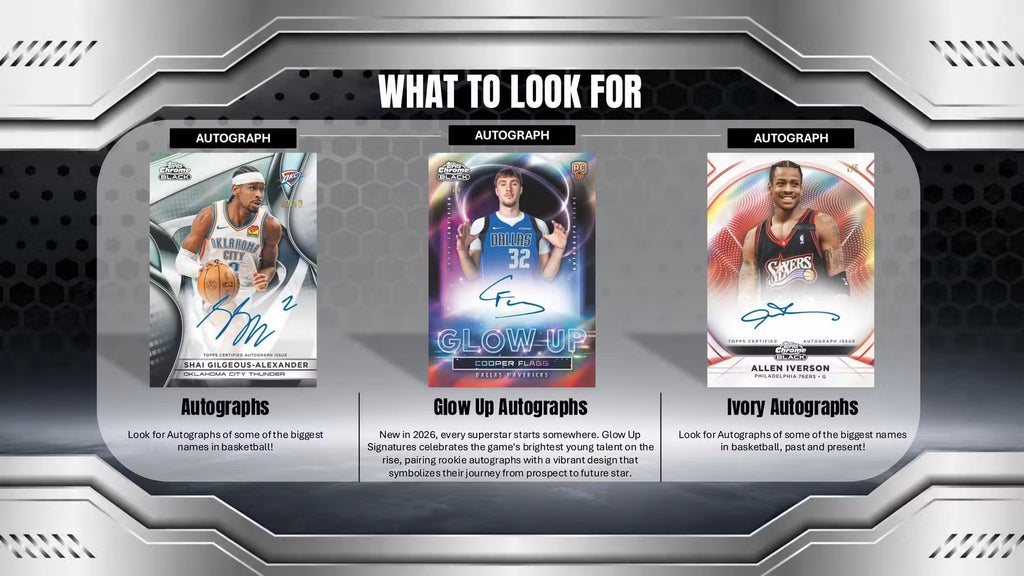 2025/26 Topps Chrome Black Basketball Hobby Box