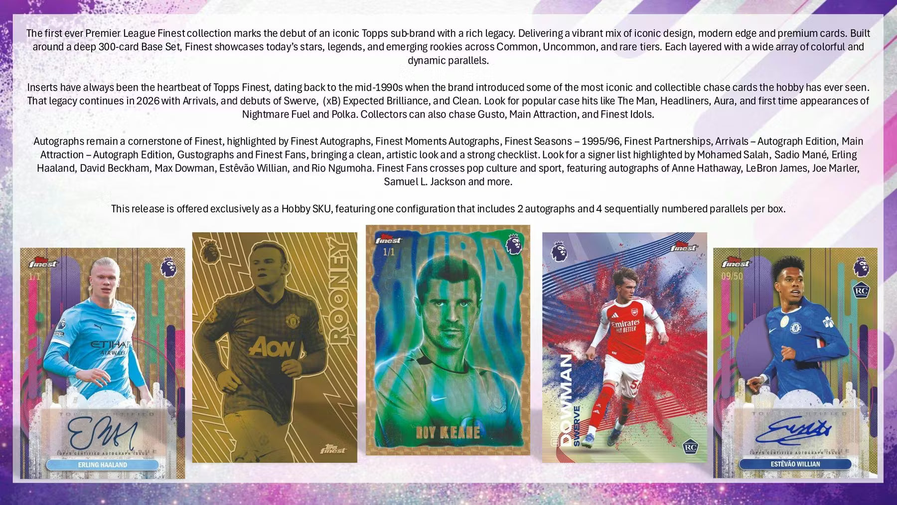 2026 Topps Finest Premier League EPL Soccer Hobby Box