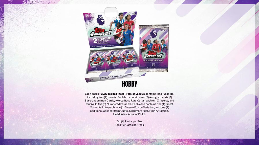 2026 Topps Finest Premier League EPL Soccer Hobby Box