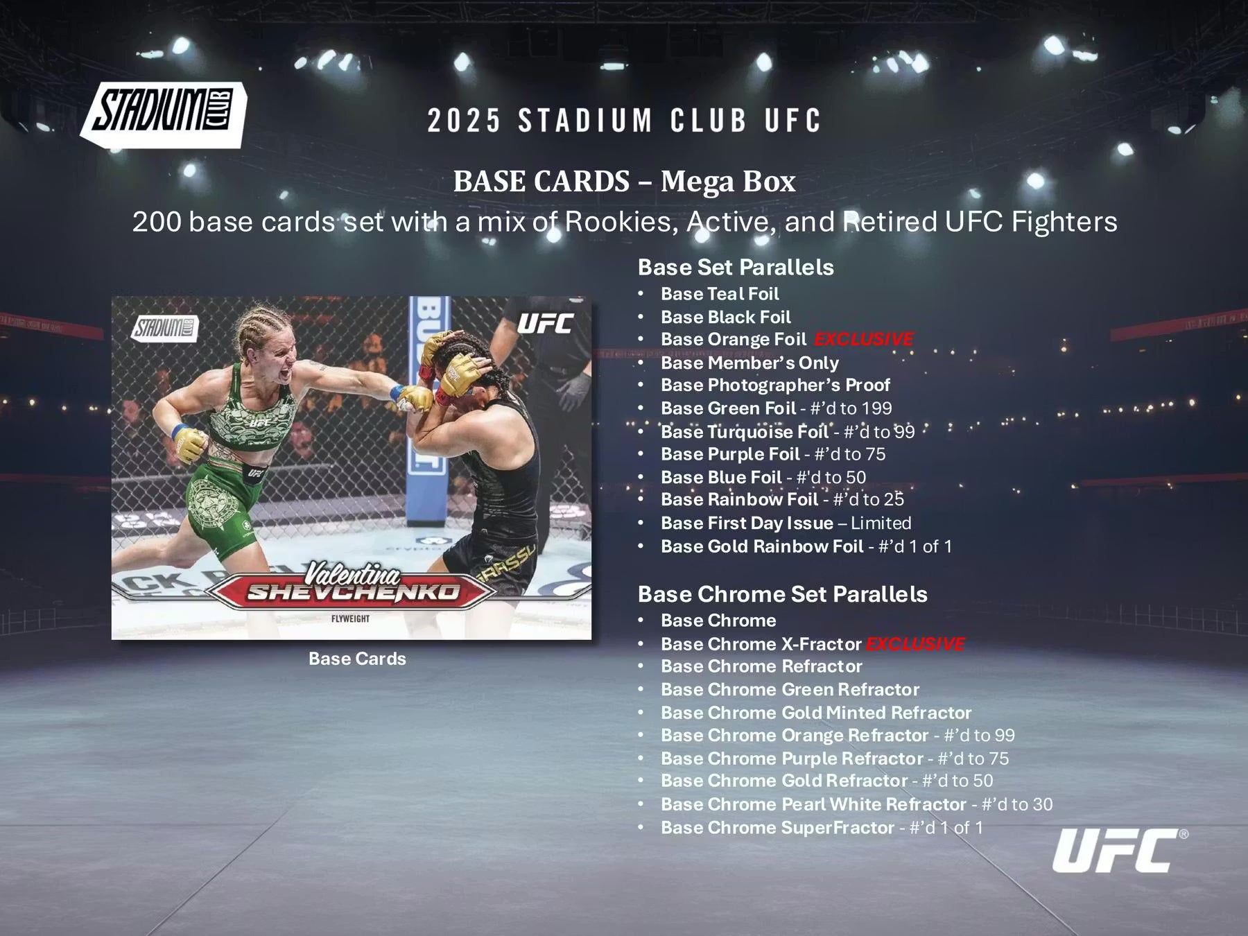 2025 Topps Stadium Club UFC Mega Box