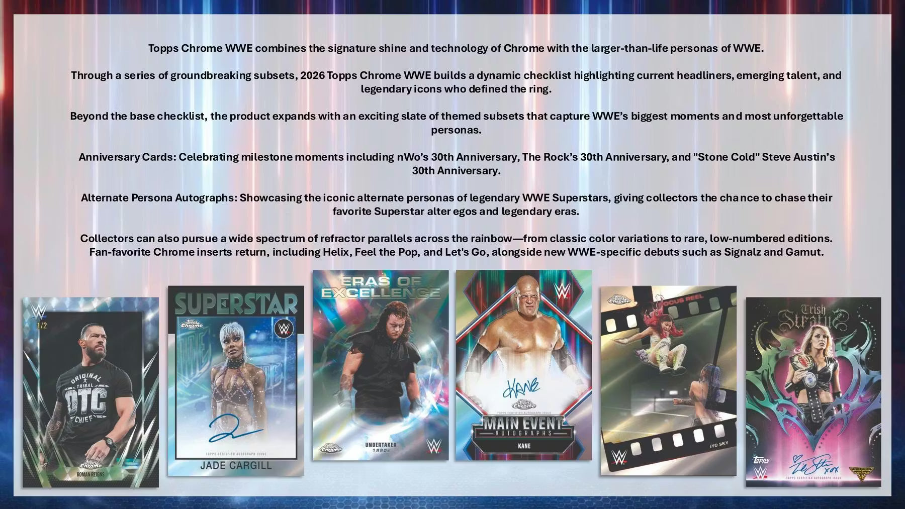 2026 Topps Chrome WWE Wrestling Hobby Box