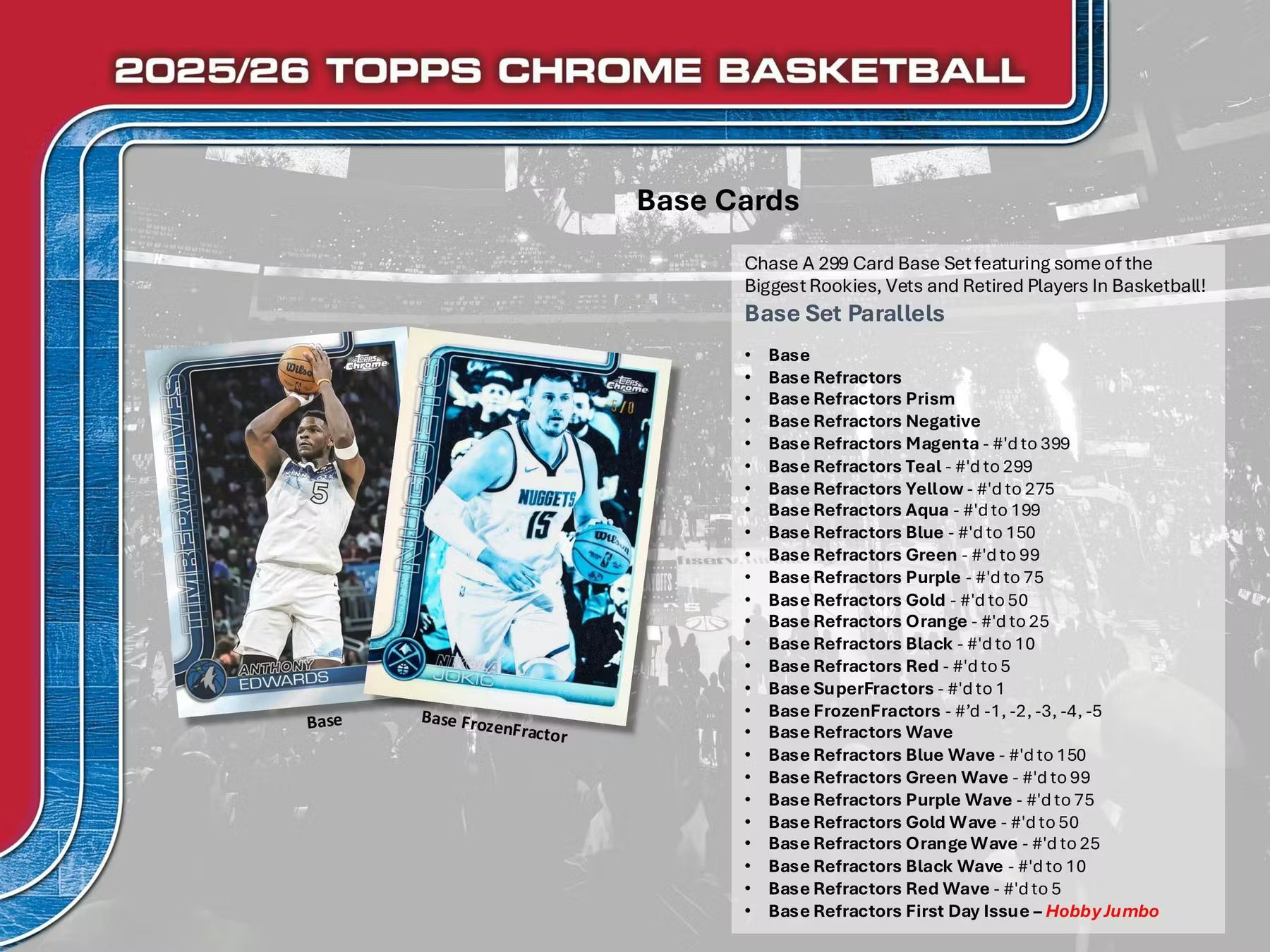2025/26 Topps Chrome Basketball Hobby Box
