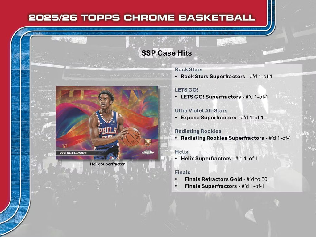 2025/26 Topps Chrome Basketball Hobby Box