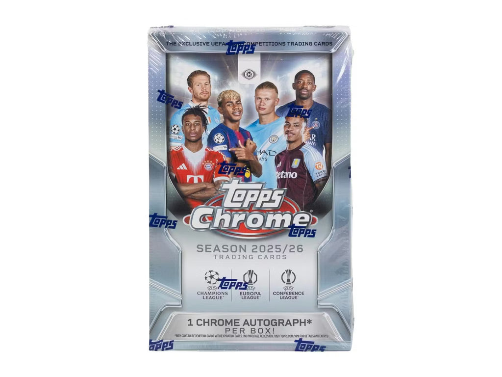 2025/26 Topps Chrome UEFA Club Competitions Soccer Hobby Box