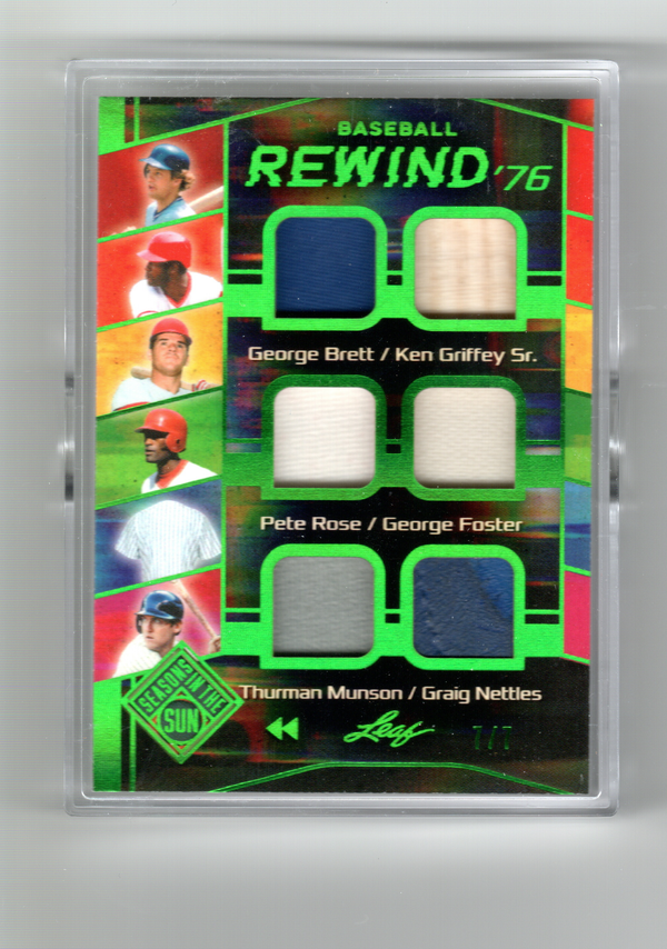 2026 Leaf Seasons in the Sun 1976 Rewind 12 Player Game Used Mem