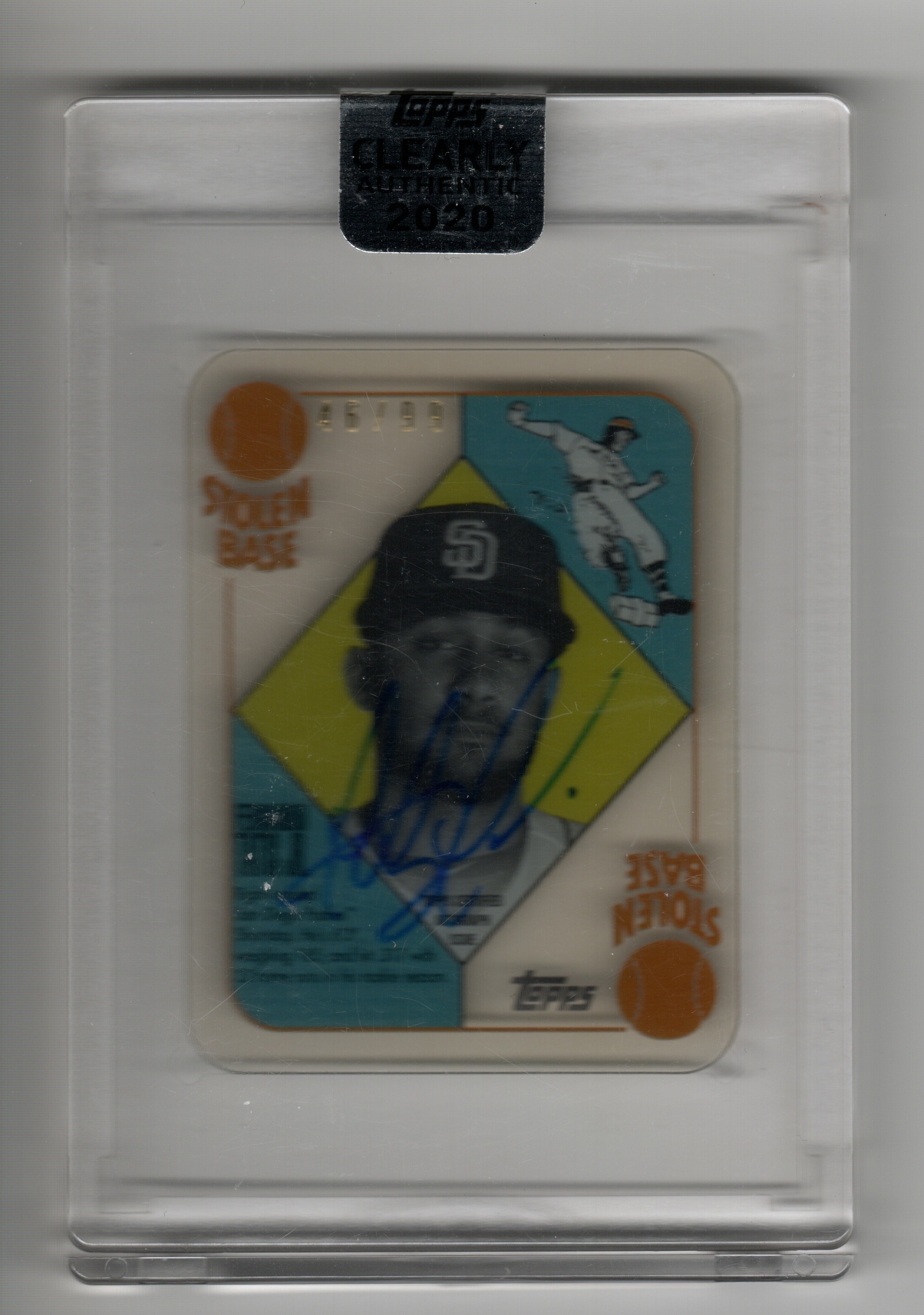 2020 Topps Clearly Authentic '51 Red Blue Backs Autographs #51AFT Fernando Tatis Jr.