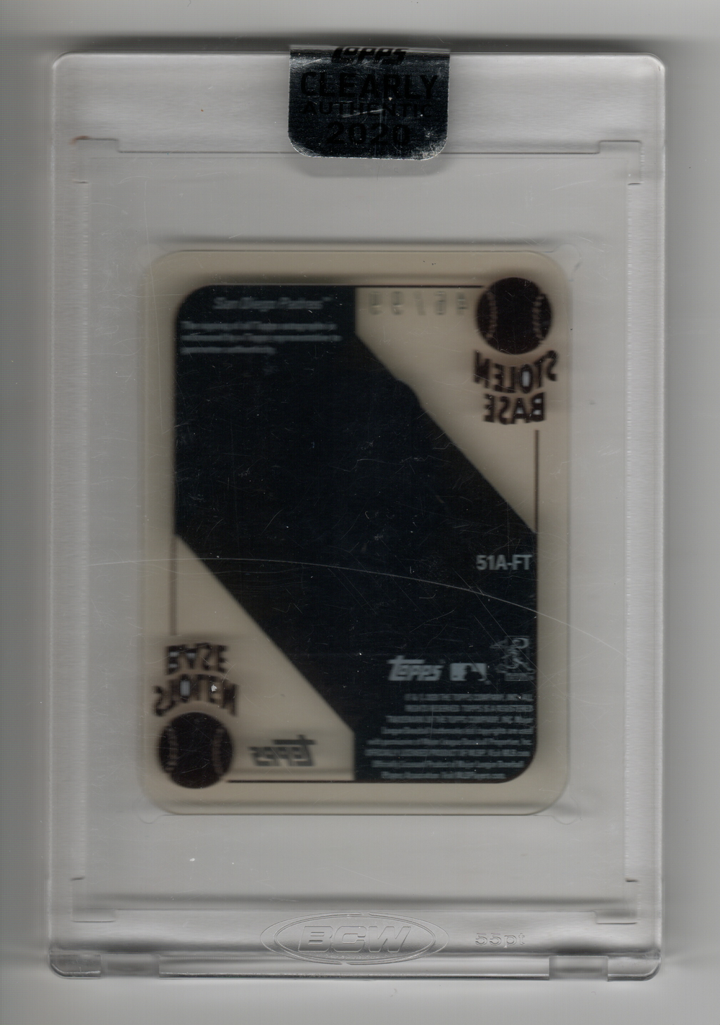 2020 Topps Clearly Authentic '51 Red Blue Backs Autographs #51AFT Fernando Tatis Jr.