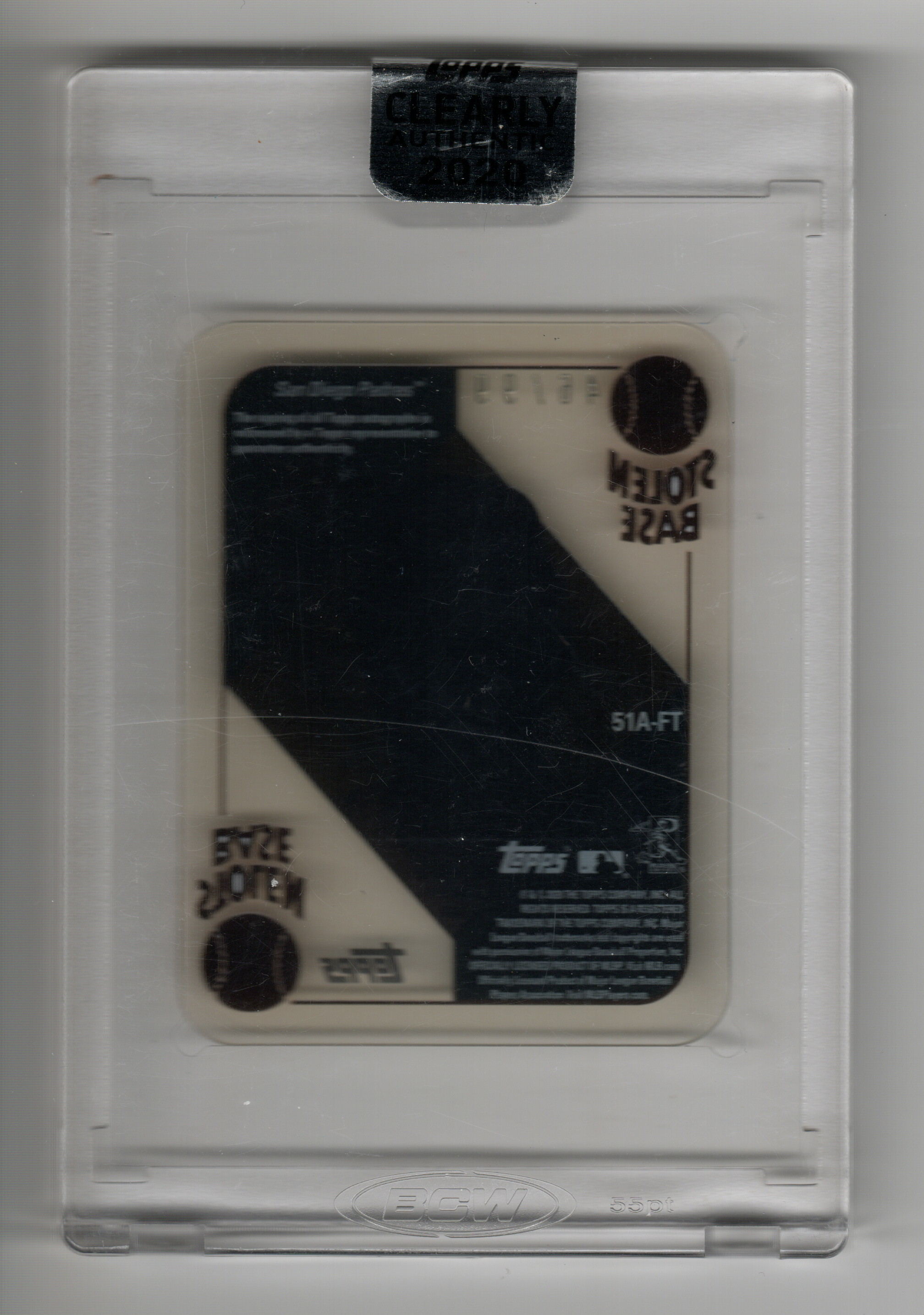 2020 Topps Clearly Authentic '51 Red Blue Backs Autographs #51AFT Fernando Tatis Jr.