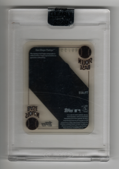 2020 Topps Clearly Authentic '51 Red Blue Backs Autographs #51AFT Fernando Tatis Jr.