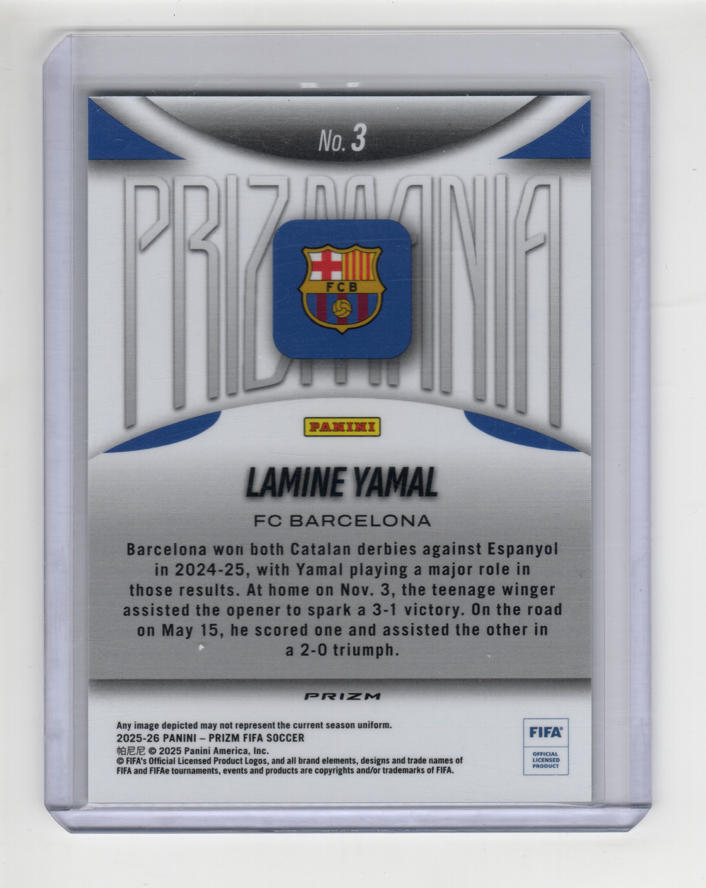 2025/26 Prizm FIFA Prizmania SSP Lamine Yamal
