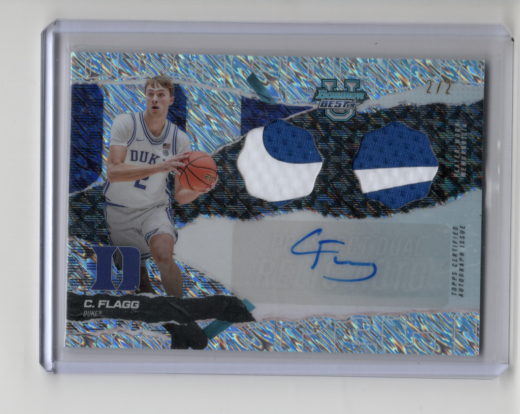 2024/25 Bowman University Best Dual Relic Auto NIKE Cooper Flagg 2/2