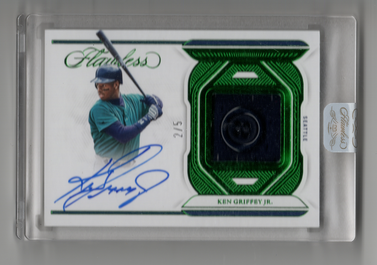 2023 Flawless Ken Griffey Jr Jersey Button Auto 2/5