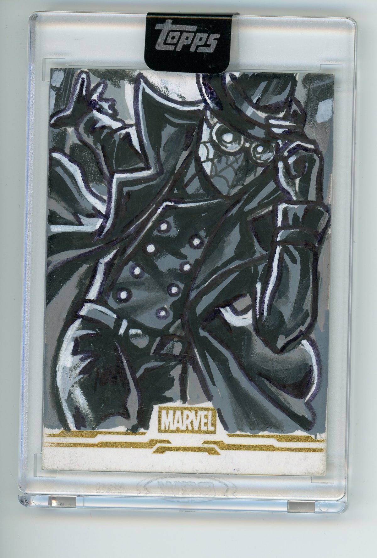 2026 Topps Marvel Mint Spider-Man Noir Sketch Christoffer Allen O. Victoria 1/1