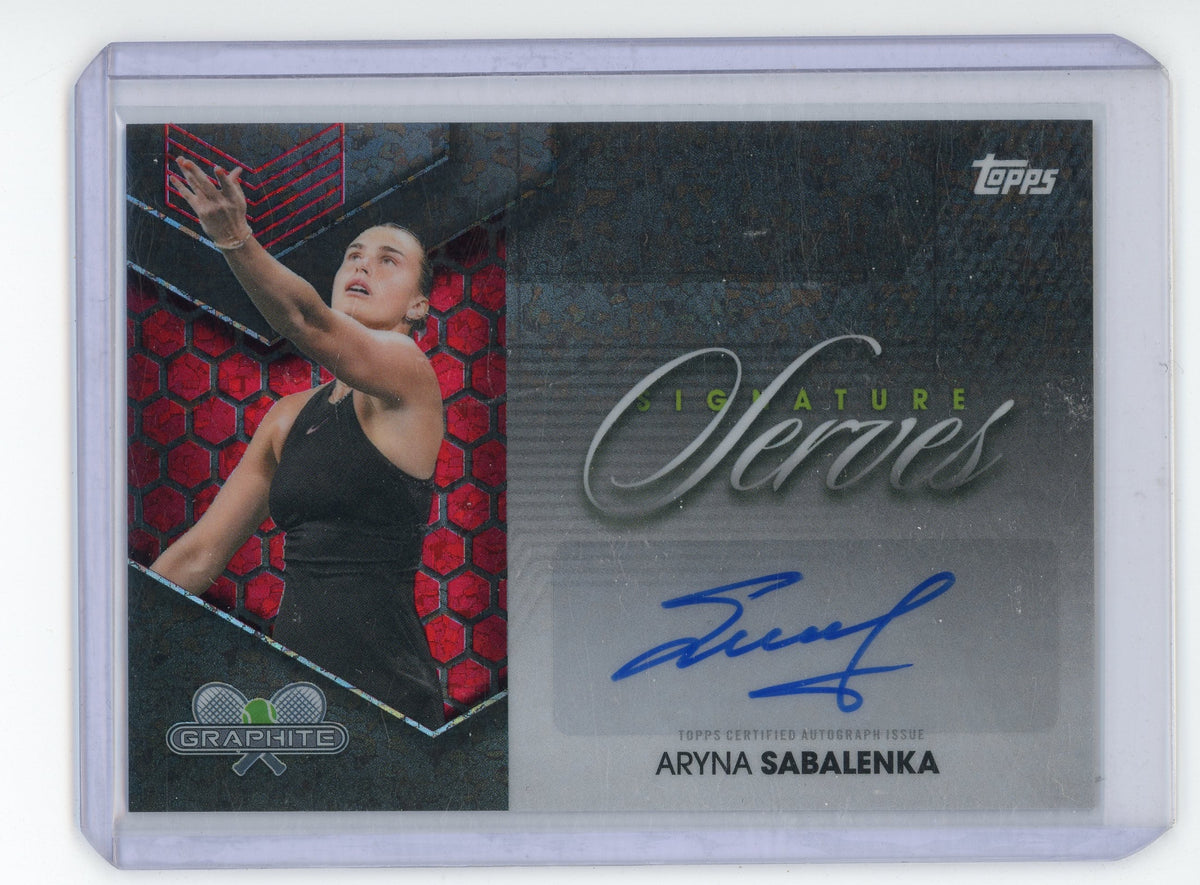 2026 Topps Graphite Signature Series Aryna Sabalenka Red Crystalline Auto 1/1